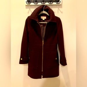 Michael Kors wool coat with stunning gold details!